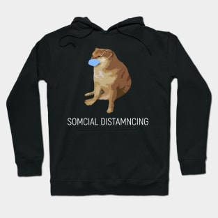 Cheems Meme Social Distancing Hoodie